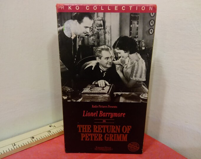 Vintage VHS Movie Tape, The Return of Peter Grimm, Lionel Barrymore, 1991~