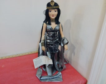 Vintage Vinyl Doll, Effanbee Vinyl Doll "Claudette Colbert as Cleopatra", 1990