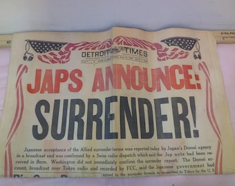 Vintage Newspapers, Detroit Times, War Newspapers, The Chieftan, and Others