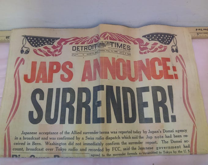 Vintage Newspapers, Detroit Times, War Newspapers, The Chieftan, and Others
