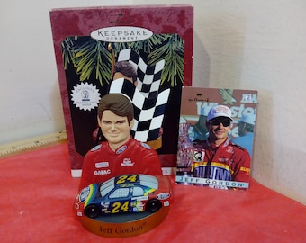 Vintage Christmas Ornament, Hallmark Keepsake Ornament "Jeff Gordon" Stock Car Champions, 1997