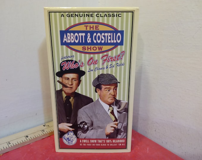 Vintage VHS Movie Tapes, The Abbott & Costello Show "Who's on First", 1997#