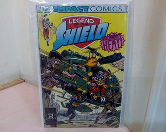 Vintage Comic Books, Impact Comic Books, Legend of the Shield, 1990's