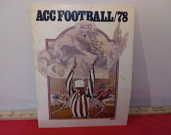 Vintage Football Program, ACC Football July 1978 Volume 1 Series 1