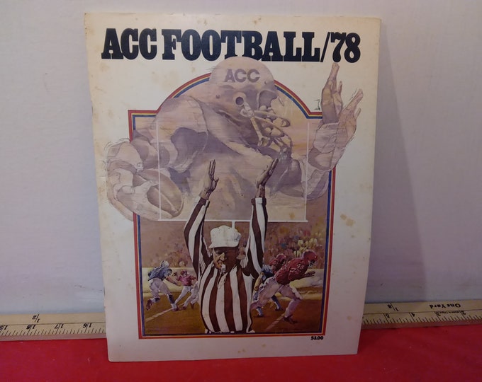 Vintage Football Program, ACC Football July 1978 Volume 1 Series 1
