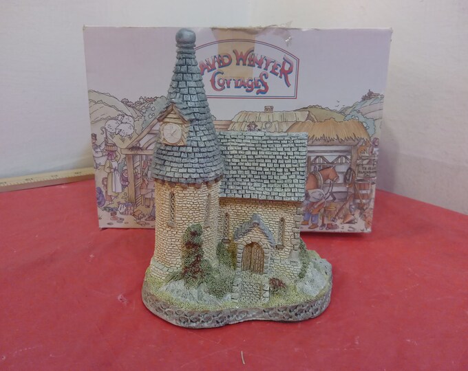 Vintage David Winter Cottages, The Chapel by John Hine Studios