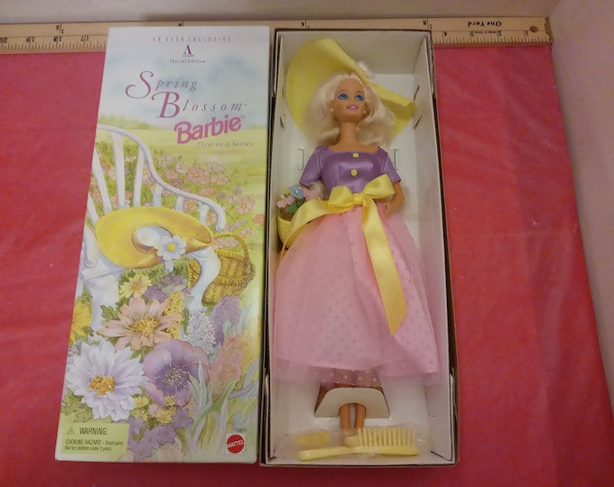 Vintage Barbie Doll, An Avon Exclusive Edition "Spring Blossom", 1995