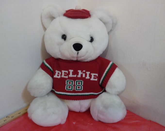 Vintage Stuffed Bears or Bunny, Belk's Department Store Christmas Bear "Belkie" or Easter Bunny