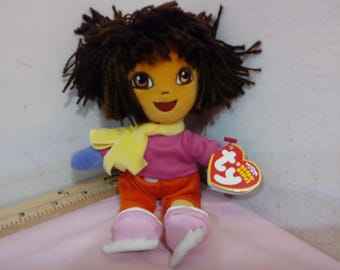 Vintage Teenie Beanie Dolls and Animals, Dora, Seal "Mel", Antsy, Seamore the Seal, Elephant "Peanut", Giraffe "Twigs" and Others, by TY