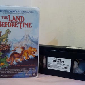 Vintage VHS Movie Tapes, The Land Before Time I thru VI or The Big Freeze, or Dinosaur Movies, 1990&#39;s