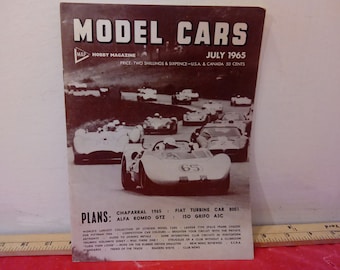 Vintage Hobby Magazine, Model Cars Hobby Magazine July-December, 1965