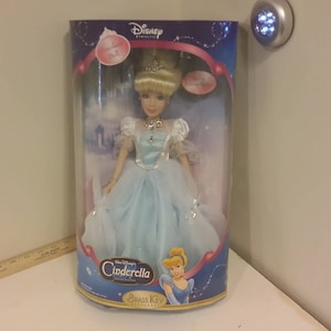 Vintage Doll, Disney Princess Cinderella Porcelain Doll, Special Edition Brass Key Doll, 2005