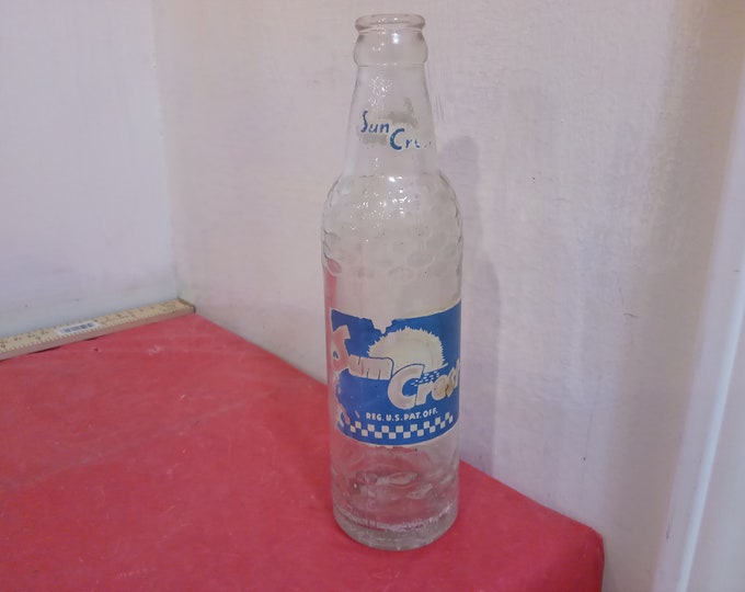 Vintage Soda Bottle, Suncrest Soda Bottle