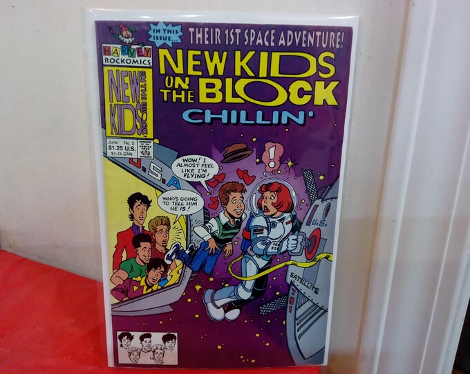 Vintage Harvey World Comic Books, New Kids on the Block "Chillin", 1990's
