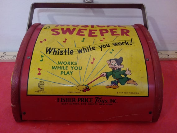 Vintage Child's Sweeper, Walt Disney Productions 