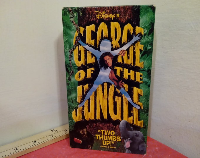 Vintage VHS Movie Tape, George of the Jungle, Brendan Fraser, Walt Disney