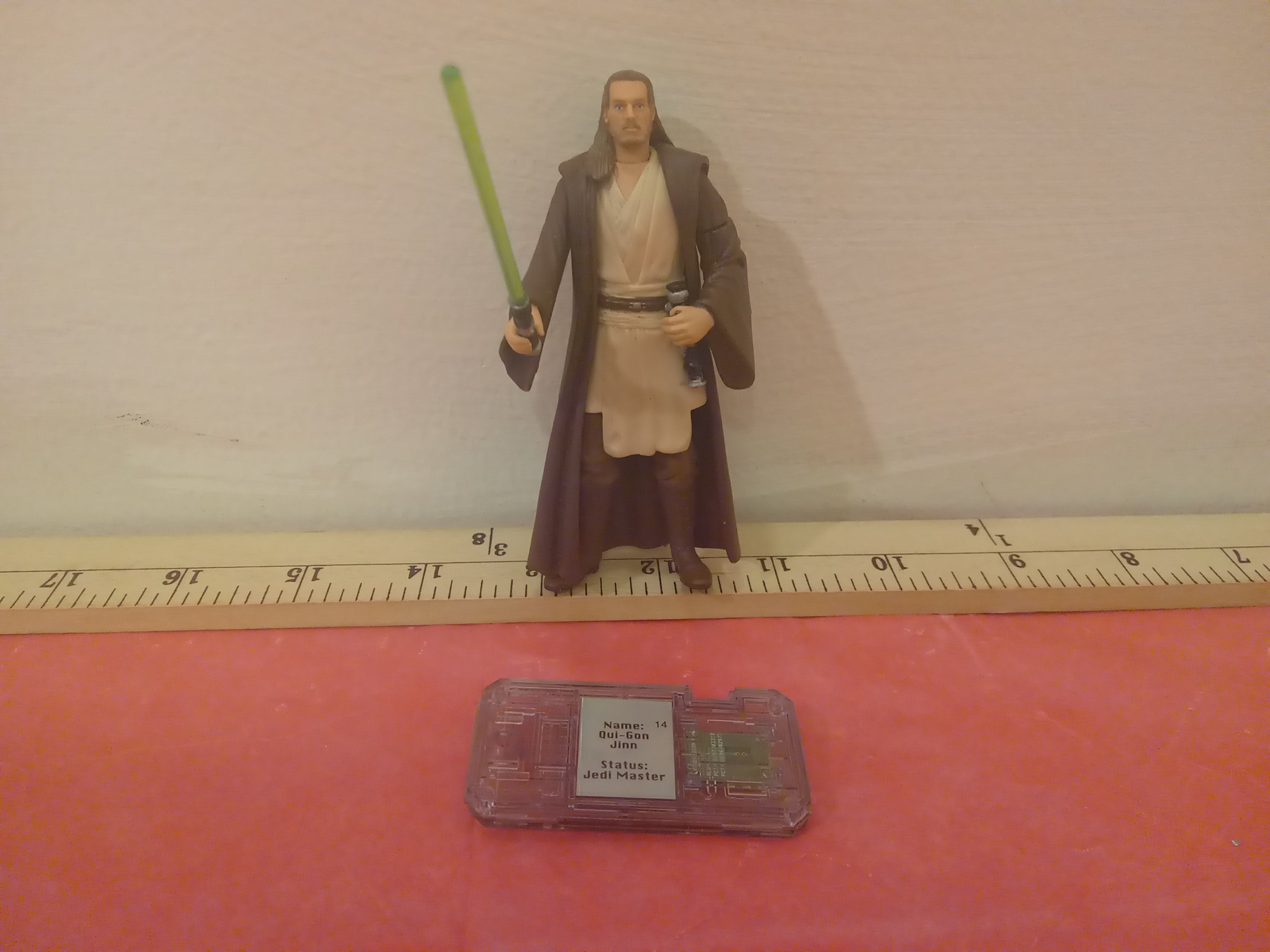 Star Wars Qui-Gon Jinn Red Lightsaber Hasbro 1999