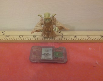Vintage Star Wars Action Figure, Yoda and Commtech by Hasbro, 1999