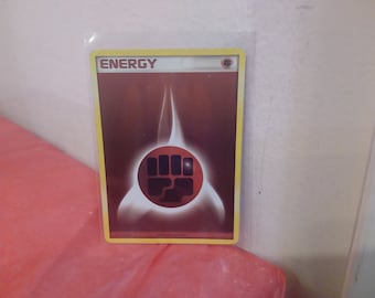 Vintage Collectible Gaming Cards, Pokemon Game Cards, Energy Cards and Blue Foil Energy Card, 2005