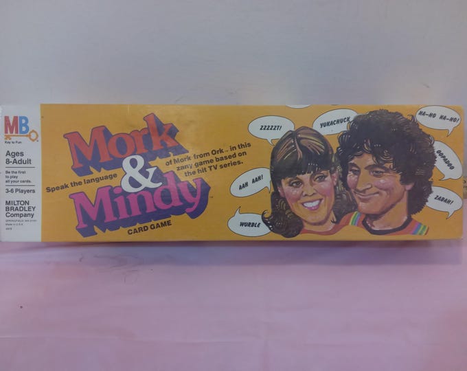 Vintage Card Game, Mork & Mindy Card Game by Milton Bradley, 1978#