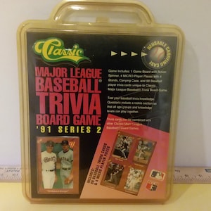Classic Major League Baseball Trivia Board Game Series 2, 1991