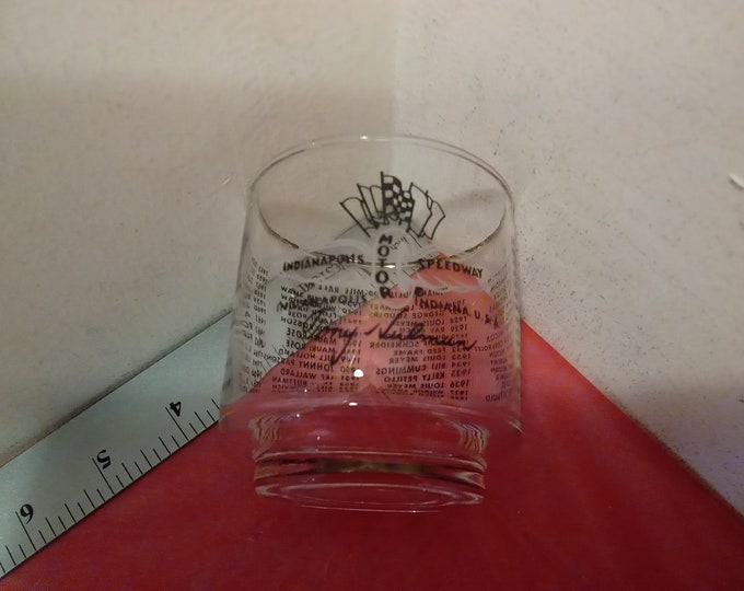 Vintage Tony Nulman, Indianapolis 500-Mile Race Winners Glass with Gold Rim, 1968#