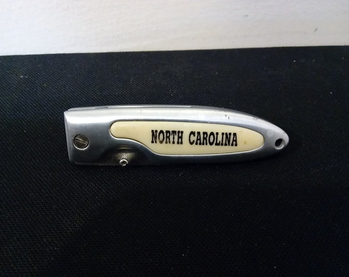 Vintage Belt Knife, Knife for Belt "North Carolina", Stainless Steel