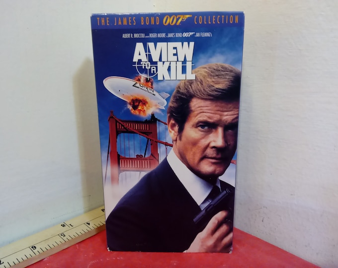 Vintage VHS Tapes, James Bond, Starring Roger Moore