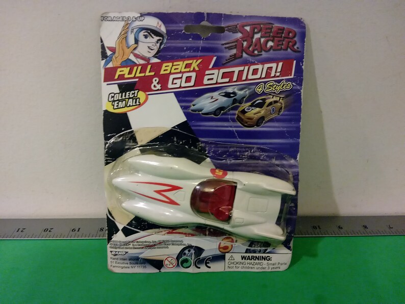Vintage Toy Car Pull Back and Go Action Speed Racer Toy Car Etsy