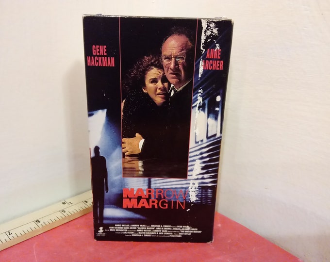 Vintage VHS Movie Tape, Narrow Margin, Gene Hackman, 1990~