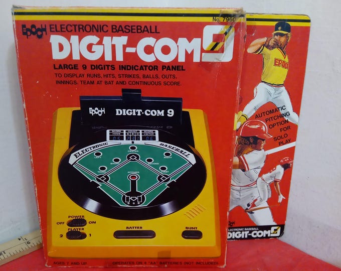 Vintage Electronic Baseball Game, Epoch Electronic Baseball Digit-Com9, 1979#