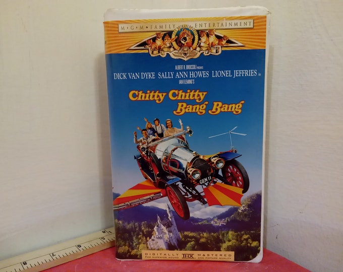 Vintage VHS Movie Tape, Chitty Chitty Bang Bang, Dick Van Dyke, 1998