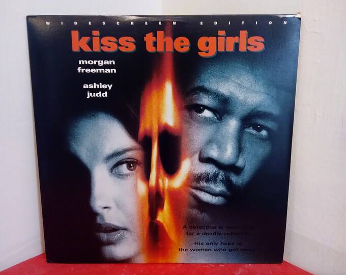 Vintage Laser Disc Movie, Widescreen Edition "Kiss the Girls", Morgan Freeman, 1998