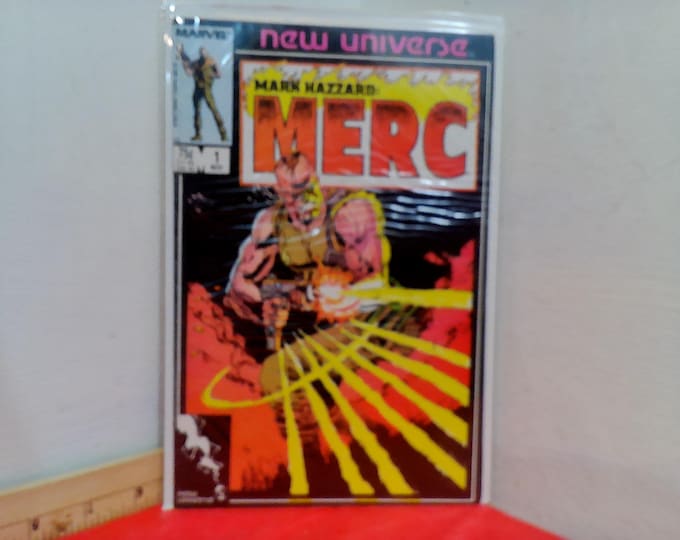 Vintage Marvel Comic Books, New Universe "Mark Hazzard MERC", 1980's