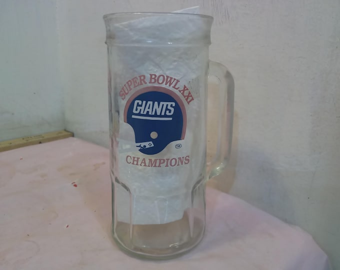 Vintage NFL Glasses, Various Teams and Championship Glasses, Buccaneers, Colts, Giants, Cardinals, Bears, Rams, or NFC Glass Pre-Expansion#