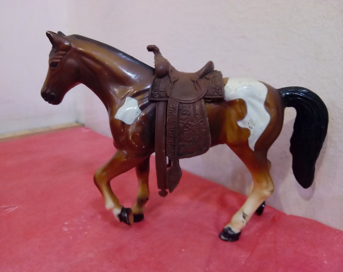 Vintage Plastic Horses, Plastic Horses Various Sizes for Pretend Play and Farm Set, 1980's
