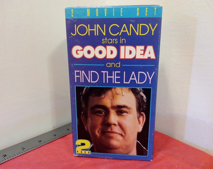 Vintage VHS Movie Tape, Good Idea and Find the Lady, John Candy, 1994~