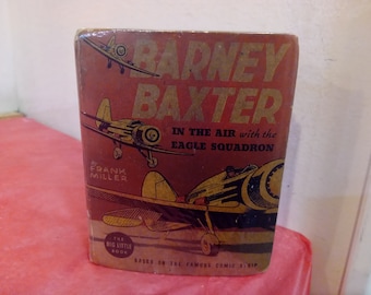 Vintage Big Little Books, Barney Baxter, Skyroads, Dive Bomber, and Flying the Sky Clipper, 1930's