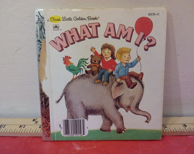 Vintage Children's Book, A First Little Golden Book "What Am I?", 1981