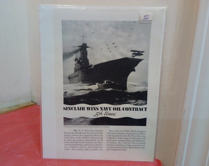Vintage WWII Advertisements, War Bonds Advertisements, Jacobs, United Aircraft, Nash-Kelvinator, and Sinclair, 1940's