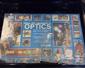 Vintage Learning Toy, Science Fun Experiments in Optics, 135 Experiments by Logix-Cosmos, 1970's