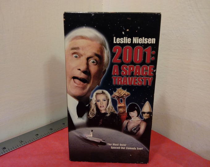 Vintage VHS Movie Tape, 2001: A Space Travesty, Leslie Nielson~