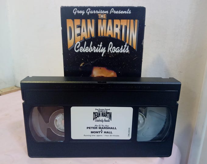 Vintage VHS Movie Tape, Dean Martin Celebrity Roast of Frank Sinatra, Greg Garrison, 1990's~