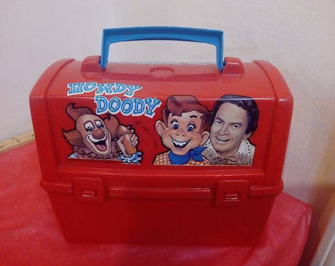Vintage Plastic Lunchbox, Howdy Doody & Pals Plastic Lunchbox by Thermos, 1977