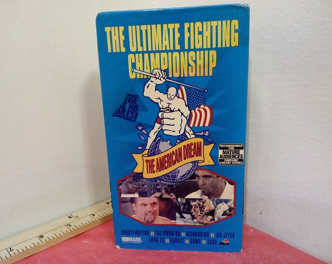 Vintage VHS Tape Set, The Ultimate Fighting Championship The American Dream, 1994~