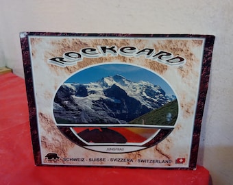 Vintage Postcard, Rockcard Jungfrau Switzerland "Original Swiss Rock"
