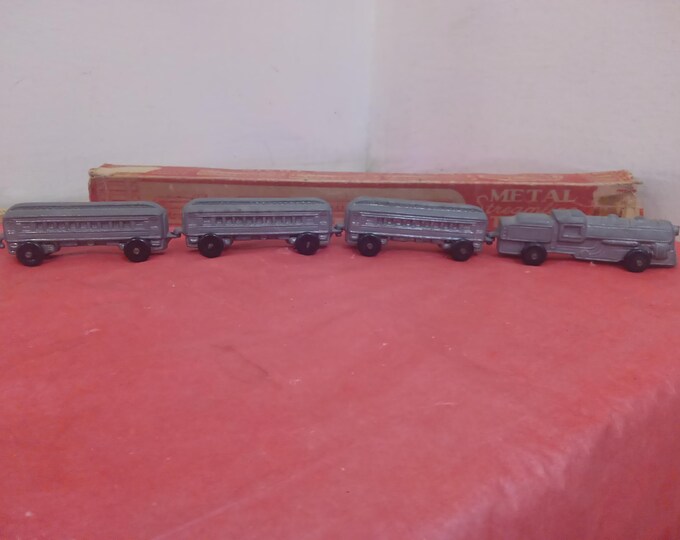 Vintage Metal Vehicle Toy, Metal Streamline Train made by Harco Products in Brooklyn New York