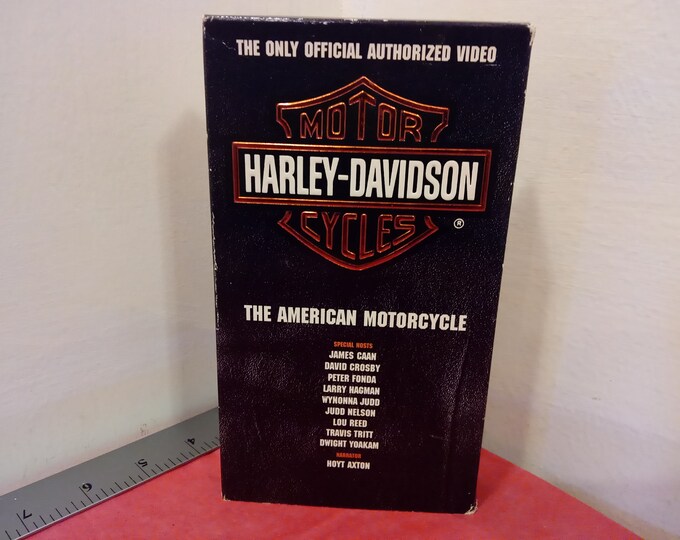 Vintage VHS Movie Tape, Harley Davidson Motor Cycles, James Caan, 1993~