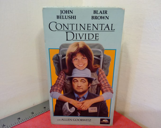 Vintage VHS Movie Tape, Continental Divide, James Belushi, 1991~