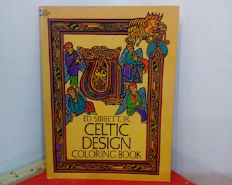 Vintage Celtic Designs, Needlework, Coloring Book, or Craft Design Book, 1970 thru 90's